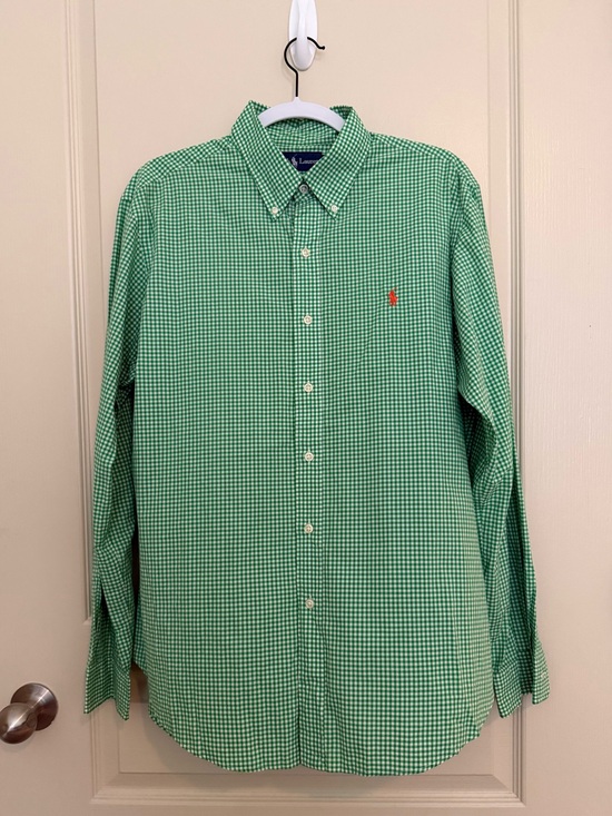 Ralph Lauren Other - Ralph Lauren Green Gingham Button-Down Shirt